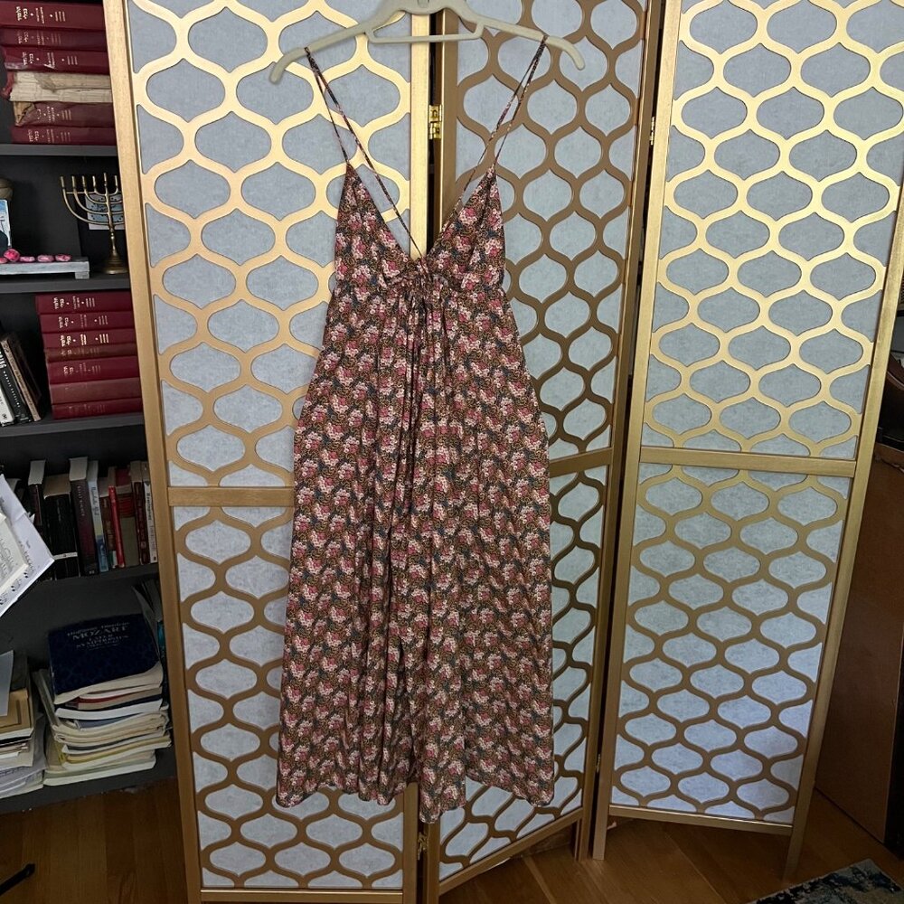 J.Crew Collection Size M Ratti Prism Floral Print Triangle Sundress Midi Dress - Picture 8 of 16